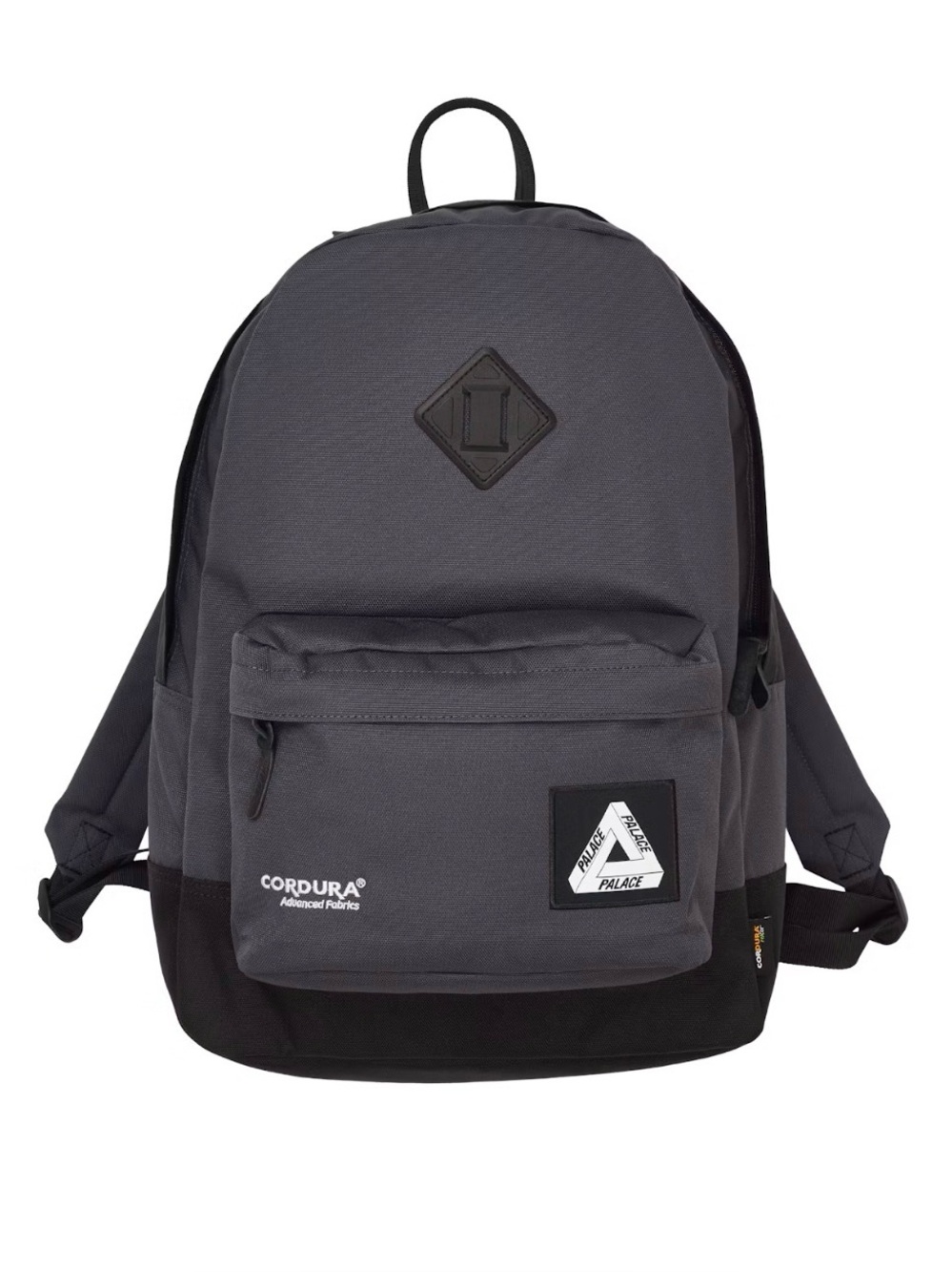 Palace Cordura Duck Canvas Backpack 'Carbon/Black' FW24 Travel Gym Book Bag Zip